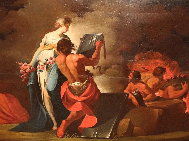1747-Filippo Comerio - Allegoria del fuoco - Fondazione Cavallini Sgarbi